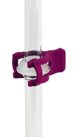Chemglass Life Sciences&nbsp;Clamp, Keck, Red, Spherical Joint, Fits Joint Sizes 28/12 & 28/15