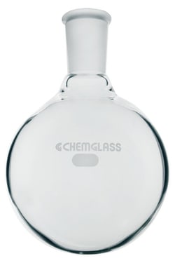 Chemglass Life Sciences 100mL Single Neck  Round Bottomed Flask, 29/26 Outer Joint