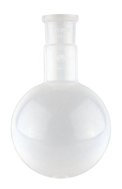 Chemglass Life Sciences&nbsp;Flask, PFA, Round Bottom, 250mL, 29/32 Outer Joint Single Neck