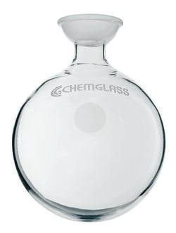 Chemglass Life Sciences 100mL Single Neck Round Bottomed Flask, 28/15 Socket Joint