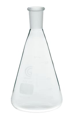Chemglass Life Sciences 1000mL Erlenmeyer Flask, 29/42 Outer Joint, Graduated,