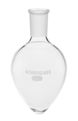 Chemglass Life Sciences&nbsp;50mL Pear Shaped Flask, 19/22 Outer Joint