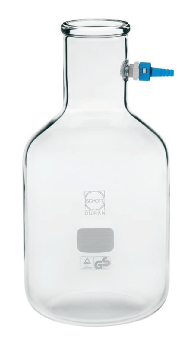 Chemglass Life Sciences 5L Duran Filtering Flask, Quantity Each of 1