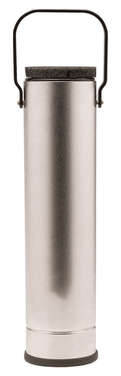 Chemglass Life Sciences&nbsp;Dewar Flask, Wide Mouth, Metal Housing, Carrying Handle, 1900mL Capacity, 190mm ID X 120mm Inside Depth, 150mm OD X 252mm Height