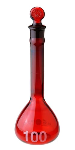 Chemglass Life Sciences Volumetric Flask, 1000 +/- 0.30mL Capacity, #22