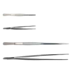 Chemglass Life Sciences&nbsp;Stainless Steel Forceps/Tweezers, Specimen, Straight, 12
