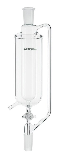 Chemglass Life Sciences 60mL Addition Funnel, Cooling Jacket, 24/40 Joint