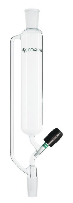 Chemglass Life Sciences 1000mL Addition Funnel, 24/40 Joint Size, 0-4mm