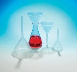 Chemglass Life Sciences Funnel, Standard Stem, 59.1mL, 65mm Top ID