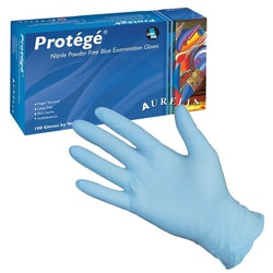 Chemglass Life Sciences&nbsp;Nitrile Gloves, Sky Blue, Extra Small, Examination, Protege