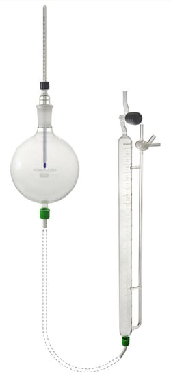 Chemglass Life Sciences 250mL Gas Evolution Measurement Apparatus, Quantity: