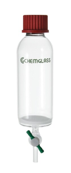Chemglass Life Sciences 10mL Peptide Synthesis Vessel, Solid Phase, Coarse Frit, GL 14 Thread