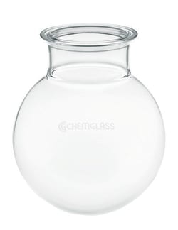 Chemglass Life Sciences 3000ml Reaction Vessel, Spherical, 100mm Schott