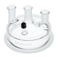 Chemglass Life Sciences Reaction Vessel Lid, 4-Neck, 29/42 Center Neck,