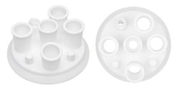Chemglass Life Sciences 8-Neck PTFE Reaction Vessel Lid, 200mm, 24/40 Outer,