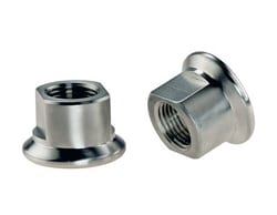 Chemglass Life Sciences 1" Beaded Pipe to 1/2" Female NPT Aluminum Adapter,