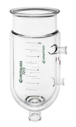 Chemglass Life Sciences&nbsp;Capacity Liters: 50, Flange I.D. (mm): 300, Valve Style: 2