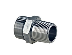 Chemglass Life Sciences Stainless Steel Adater, M30 Male to 3/4 Male NPT,
