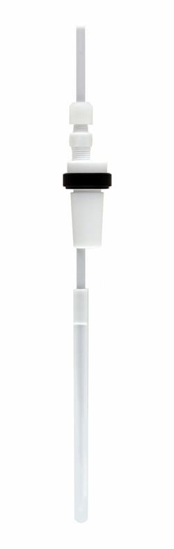 Chemglass Life Sciences&nbsp;Complete Baffle System: Overall Baffle Length: 515mm, Effective Baffle Length: 315mm, Baffle Width x Depth (mm): 7 x 10, PTFE Compression Fitting: 1/4