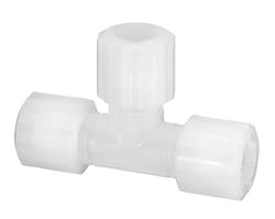 Chemglass Life Sciences 3/4" PFA Tee Compression Fitting, Quantity: Each