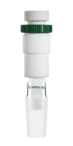 Chemglass Life Sciences Stirrer Bearing, PTFE, Complete, fits 10mm Shaft, 29/26 Inner Joint