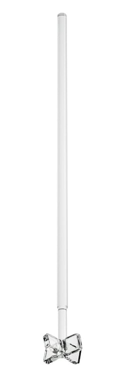 Chemglass Life Sciences&nbsp;Stirring Shaft, 10mm, Polished, Glass Agitator, Four-Blade, 525mm OAL, for 1000mL Reactors, 67mm OD Agitator