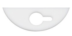 Chemglass Life Sciences&nbsp;Stirrer Blade, PTFE, 19mm, Heavy Duty, for 20000mL Flasks, 39mm Width x 160mm Length, 45/50 minimum joint clearance