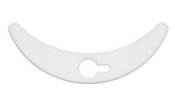 Chemglass Life Sciences&nbsp;Stirrer Blade, PTFE, Banana Shaped, Solid, 19mm, Heavy Duty, for 3000mL Flasks, 34/45 minimum joint clearance