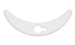 Chemglass Life Sciences Stirrer Blade, PTFE, Banana Shaped, Solid, 19mm, Heavy Duty, for 12000mL Flasks, 45/50 minimum joint clearance