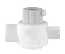 Chemglass Life Sciences&nbsp;Agitator, PTFE, Four Blade, 5in Diameter, Fits 19mm Shaft Size, 45° Impeller Angle