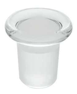 Chemglass Life Sciences Stopper, Flask Length, Flathead, Solid, Size 13