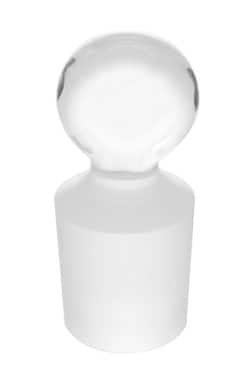 Chemglass Life Sciences&nbsp;Stopper #27, Pennyhead, Flask Length, Solid