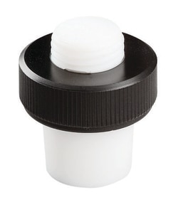 Chemglass Life Sciences Stopper, Safe-Lab, Flask Length, PTFE, Size 22,