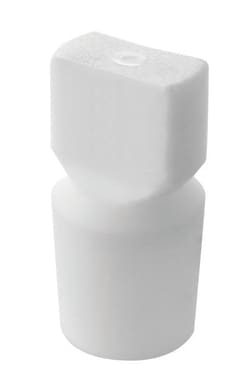 Chemglass Life Sciences Stopper, Flask Length, PTFE, Size 9