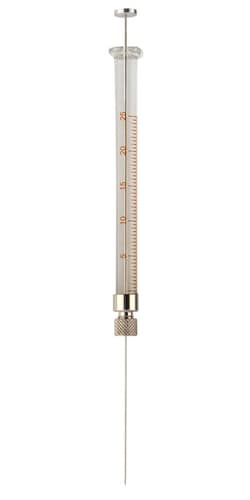 Chemglass Life Sciences Syringe, Micro, 25uL Capacity, Removable Needle,