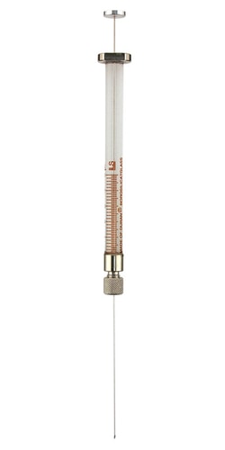 Chemglass Life Sciences Syringe, Micro, Gas-Tight, 100uL capacity, Removable Needle, 22s Gauge