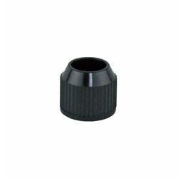 Chemglass Life Sciences&nbsp;Chem-Thread Compression Cap with Aperture, Size #4, Accepts 2.5-4mm OD Tubing
