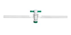 Chemglass Life Sciences Stopcock, Straight Bore, PTFE Plug, 6mm Bore, 16/35