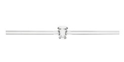 Chemglass Life Sciences Stopcock, Straight Bore, Glass Shell only for PTFE