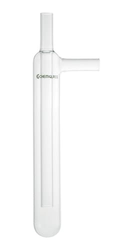 Chemglass Life Sciences&nbsp;Vacuum Trap, 25mm Body OD x 200mm Body Length, 10mm OD Side and Inner Tubes