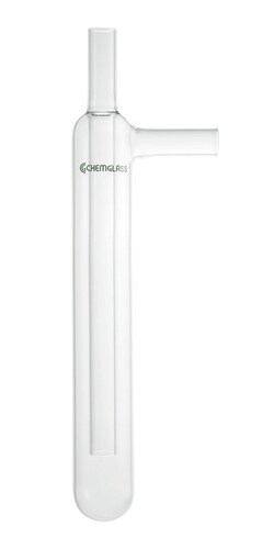 Chemglass Life Sciences&nbsp;Vacuum Trap, 38mm Body OD x 250mm Body Length, 18mm OD Side and Inner Tubes