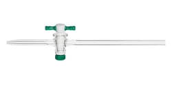 Chemglass Life Sciences Stopcock, Straight Bore, Buret, PTFE Plug, 2mm