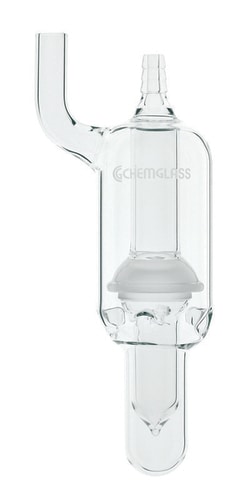 Chemglass Life Sciences Bubbler, High Capacity, with Check valve, 50/30 Joint, 175mm OAH