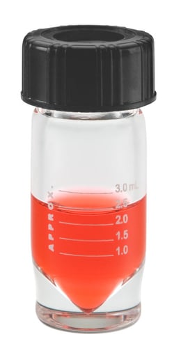 Chemglass Life Sciences Vial, Micro Product, 3mL, GPI 20-400, Quantity: