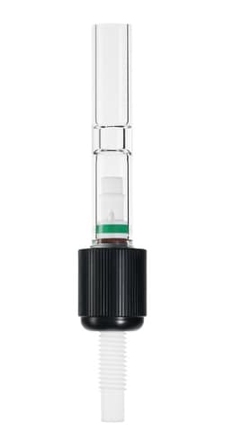 Chemglass Life Sciences Valve, Chem-Drain, 6mm, Complete with Glass Body, TFE Stem and Control Knob