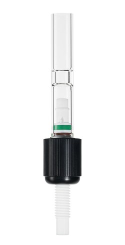 Chemglass Life Sciences&nbsp;Valve, Chem-Drain, 12mm, Complete with Glass Body, TFE Stem and Control Knob