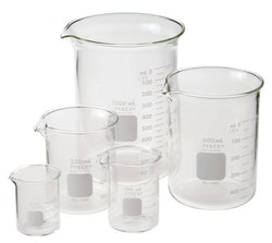 Chemglass Life Sciences Beaker, Low Form, Griffin, Starter Pack, Quantity: