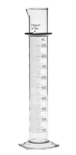 Chemglass Life Sciences Cylinder, Class A, 250mL, Graduated, Double Scale
