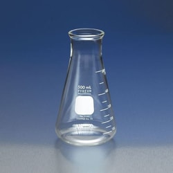 Chemglass Life Sciences Flask, 500mL, Erlenmeyer, Heavy Duty Rim, Neck Fits # 10 Rubber Stopper