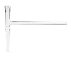 Chemglass Life Sciences Valve, Chem-Vac™, Glass Portion Only, 1-Arm, 0-4mm Bore, 13mm OD Barrel, 9mm X 1.5W Sidearm